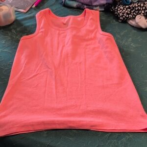 Girls' Orange Tank Top Sleeveless Tee